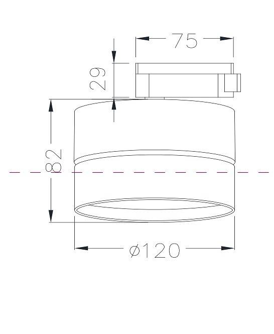 Накладной светильник Maytoni Onda 18 Вт 3000 К TR007-1-18W3K-B