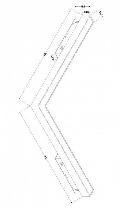Встраиваемый светильник Maytoni Basis 24 Вт 3000 К TR042-4-24W3K-WW-DS