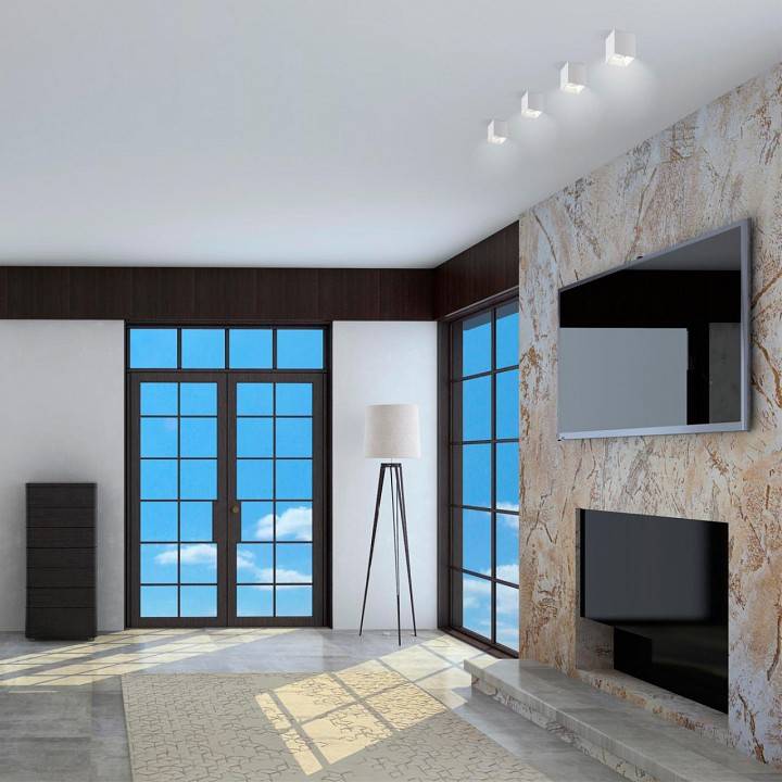 Накладной светодиодный светильник Novotech Recte 30 Вт 3000 K белый 358477