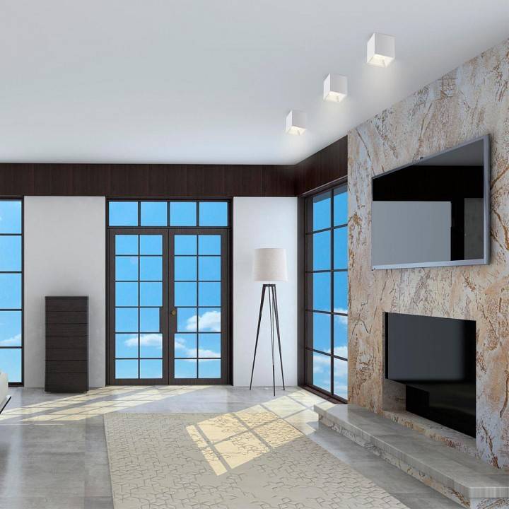 Накладной светодиодный светильник Novotech Recte 30 Вт 3000 K черный 358478