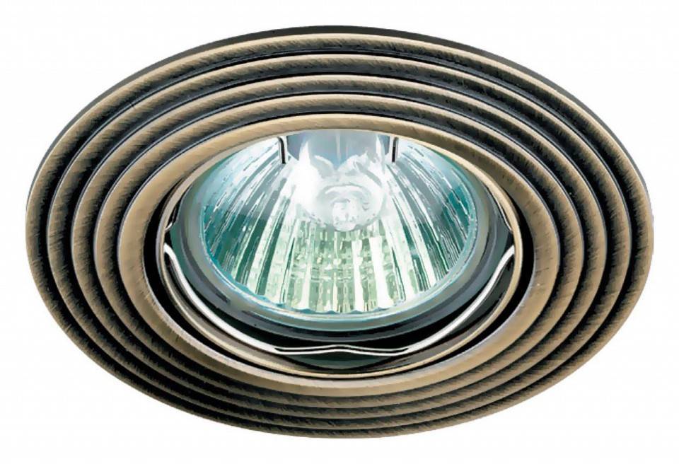 Встраиваемый светильник Novotech Antic античная бронза 369162