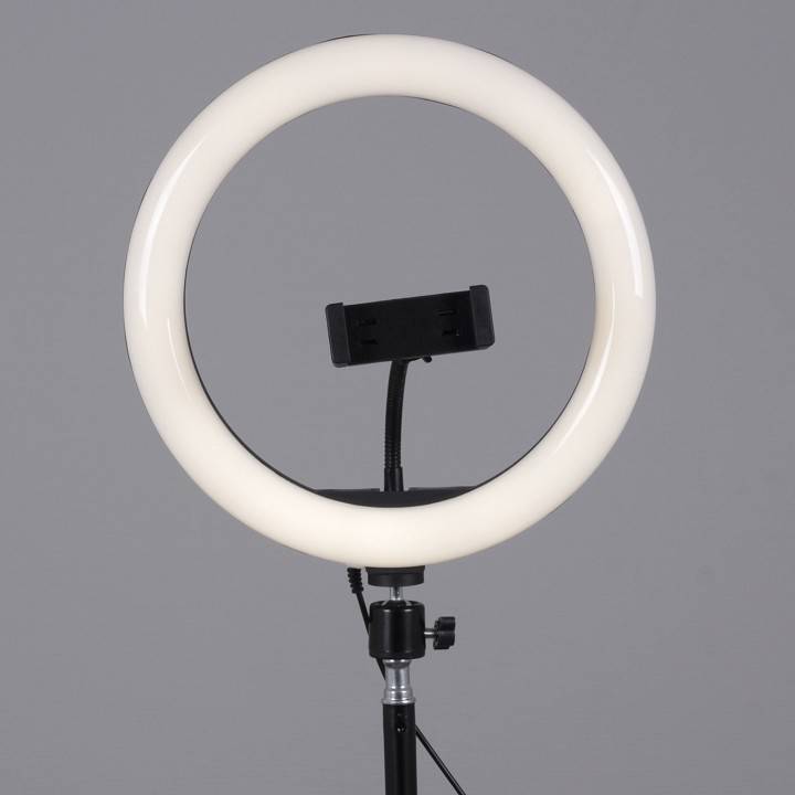 Настольная лампа кольцевая Reluce 00003-0.6-01M BK