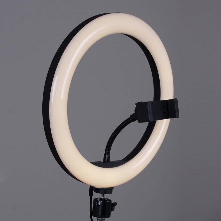 Настольная лампа кольцевая Reluce 00003-0.6-01M BK