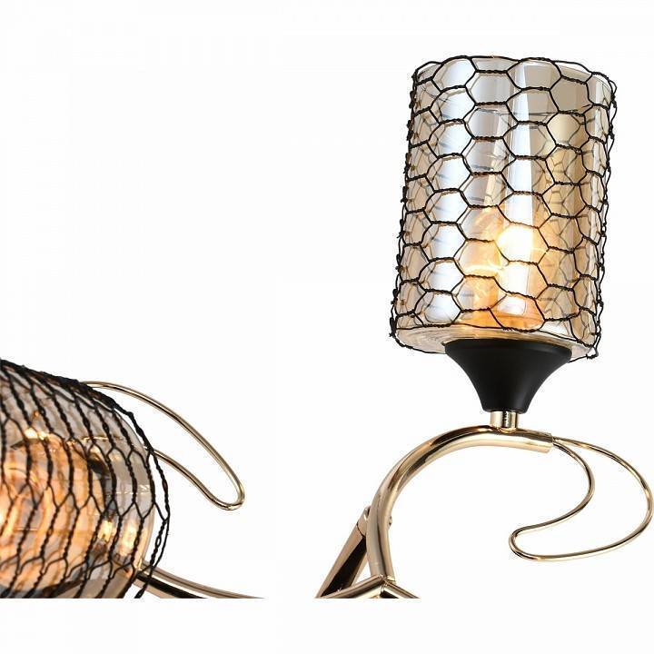 Потолочная люстра Reluce 1309 3 лампы 01309-0.3-03 BK+FGD