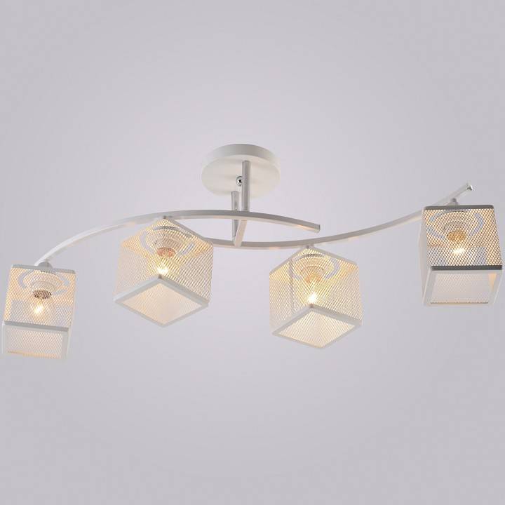 Люстра на штанге Reluce 01587 4 лампы 01587-0.3-04 WH+CR