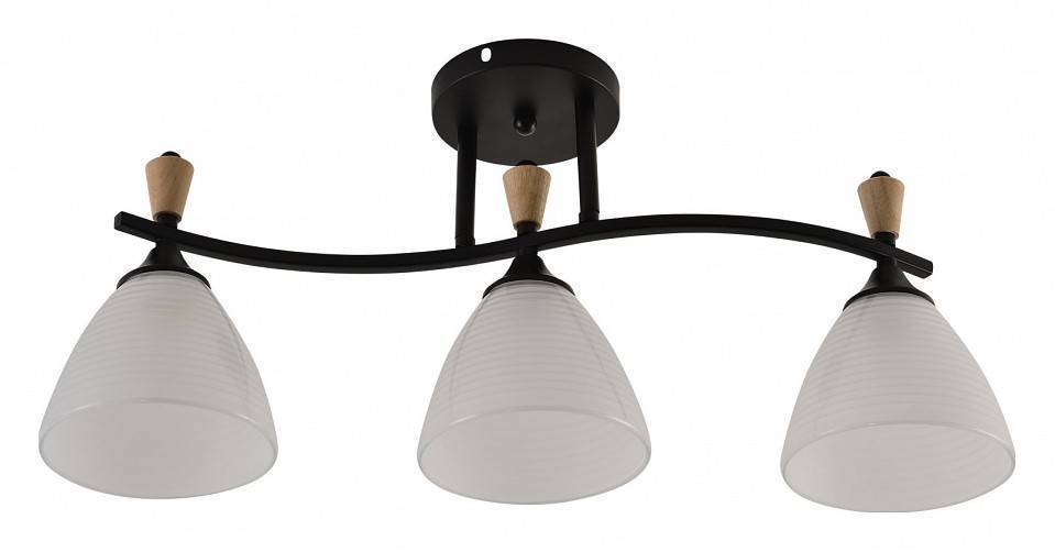 Светильник на штанге Reluce 01589-1 BK+WOOD 01589-3.3-03B