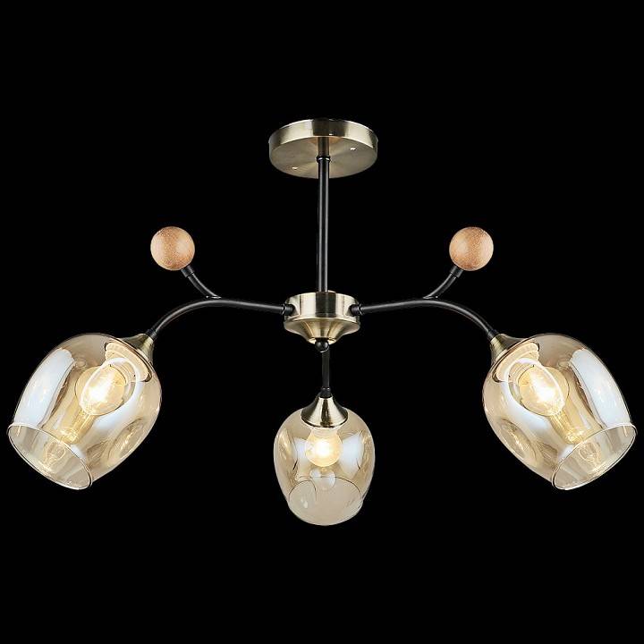 Люстра на штанге Reluce 02009-2 3 лампы 02009-0.3-03 AB+BK