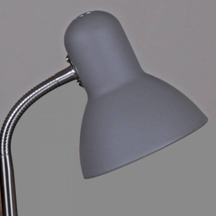 Настольная лампа офисная Reluce 02327 серая 02327-0.7-01 GY