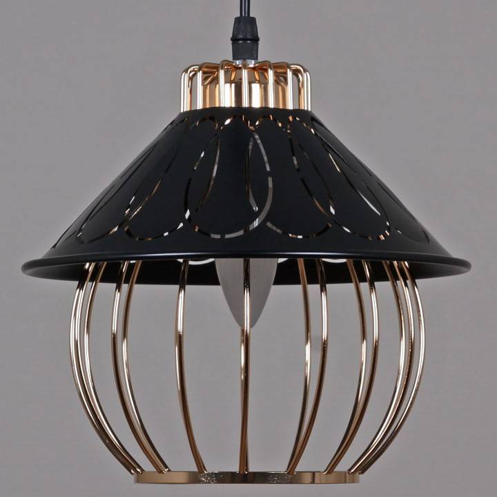 Подвесной светильник Reluce 02503 02503-0.9-03 BK+GD