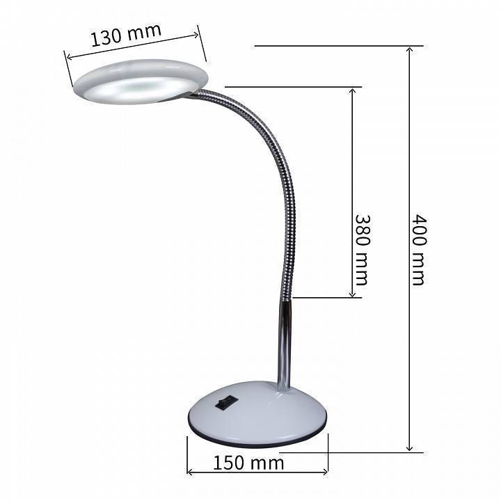 Настольная лампа офисная Reluce 02715 красная 02715-0.7-01 RD