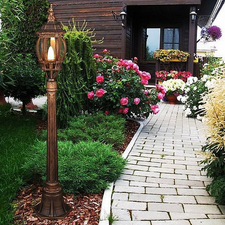 Светильник уличный наземный Svetlon 08012-0.7-001SL 0.8 м BKG 08012-0.7-001SL