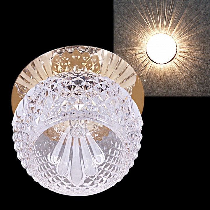 Светильник встраиваемый Ambrella light 08147-9.0-001H G9 GD+WT