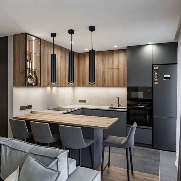 Подвесной светильник Reluce Technical  16001-0.9-001LD 300mm GU10 BK