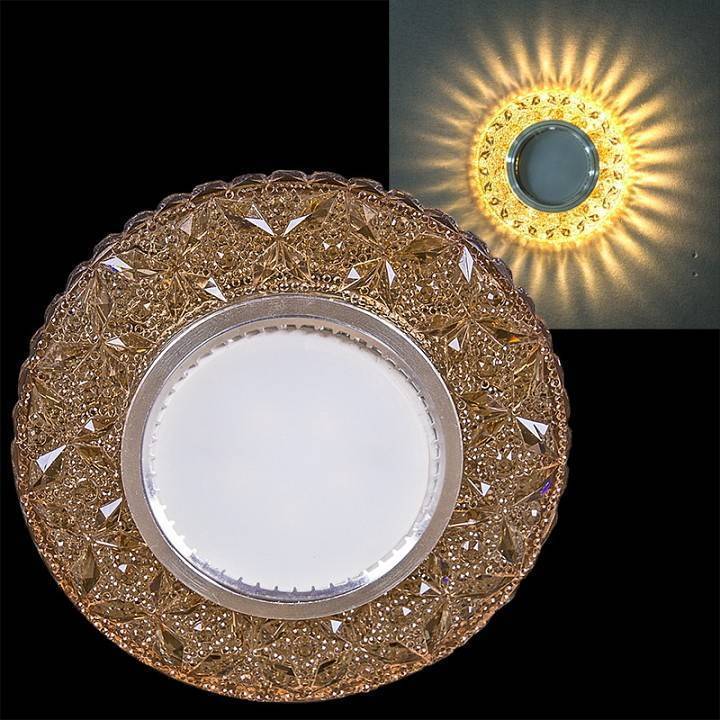 Светильник встраиваемый Ambrella light 16744-9.0-001CN MR16+LED3W TEA