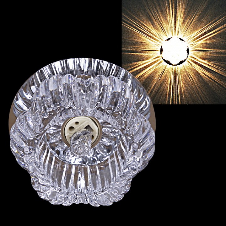 Встраиваемый светильник 18301-9.0-001G G9 CR