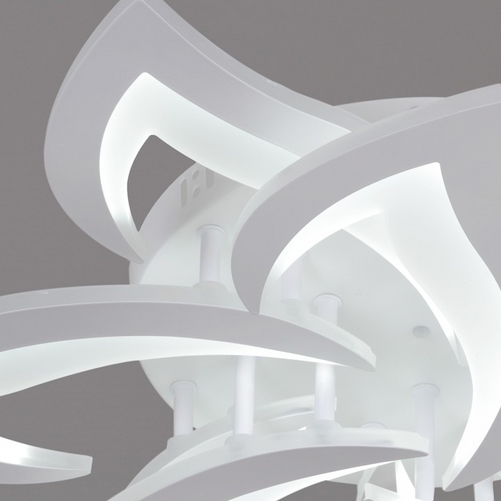 Люстра на штанге светодиодная Reluce 30150-0.3-6+3 WH