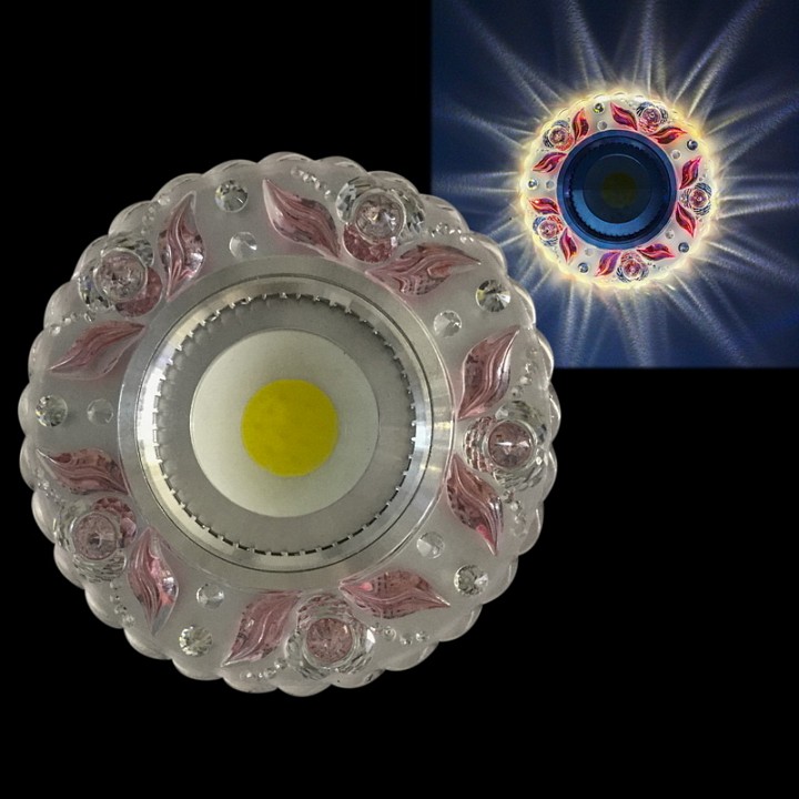 Встраиваемый светильник  42236-9.0-001PL MR16+LED3W CL/PK