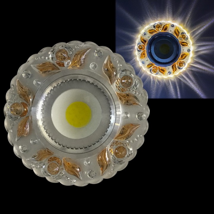 Встраиваемый светильник  42236-9.0-001PL MR16+LED3W CL/TEA