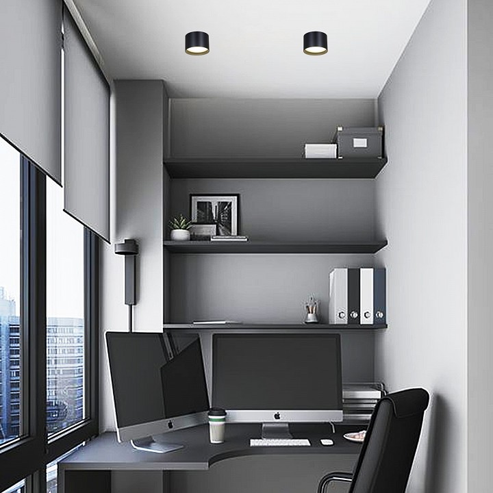 Накладной светильник  53006-9.5-001LD GX53 BK