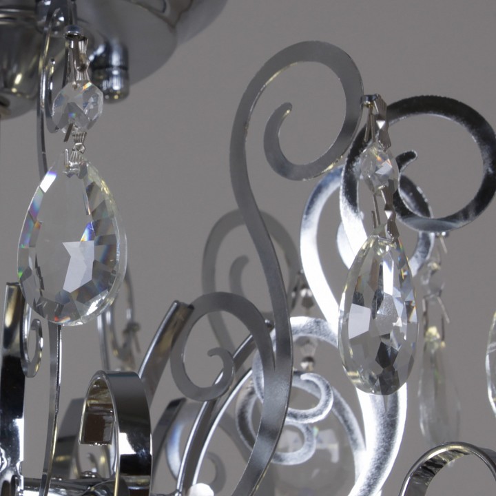 Люстра на штанге De Markt Сити LED 60 Вт хром 79030-0.3-600A CH