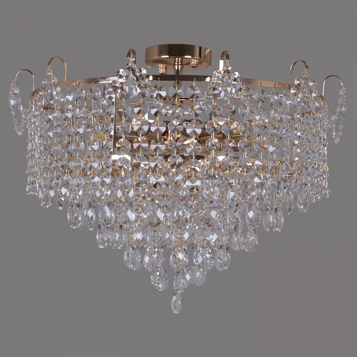 Люстра на штанге De Markt Сити 8xG9 золото 90192-0.3-08 FGD