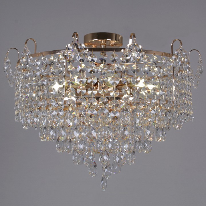 Люстра на штанге De Markt Сити 8xG9 золото 90192-0.3-08 FGD