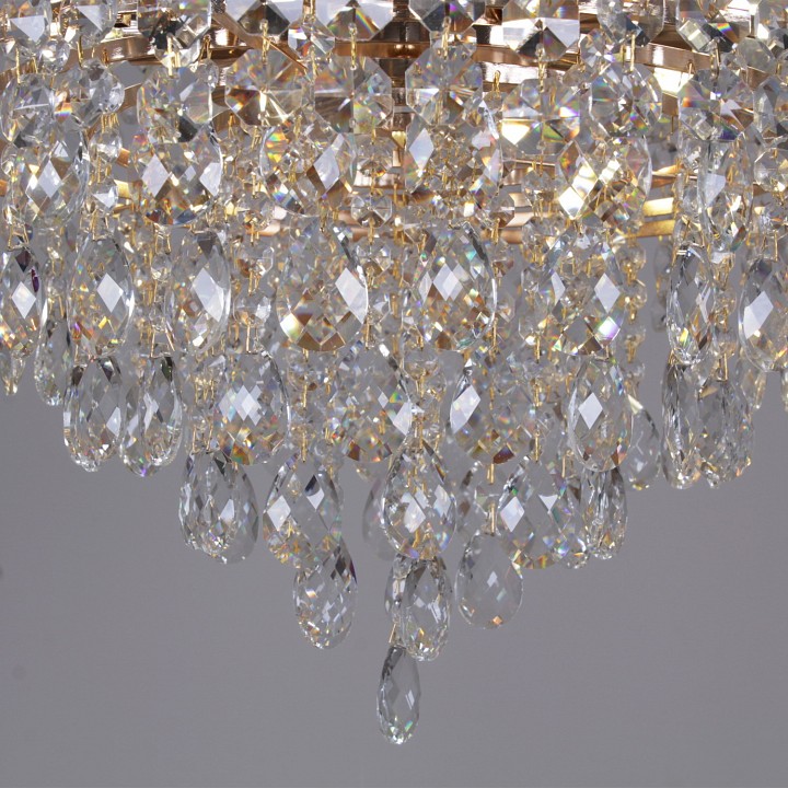 Люстра на штанге De Markt Сити 8xG9 золото 90192-0.3-08 FGD