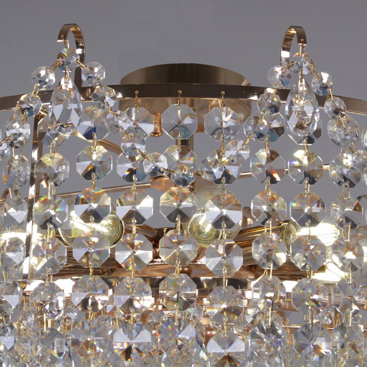 Люстра на штанге De Markt Сити 8xG9 золото 90192-0.3-08 FGD