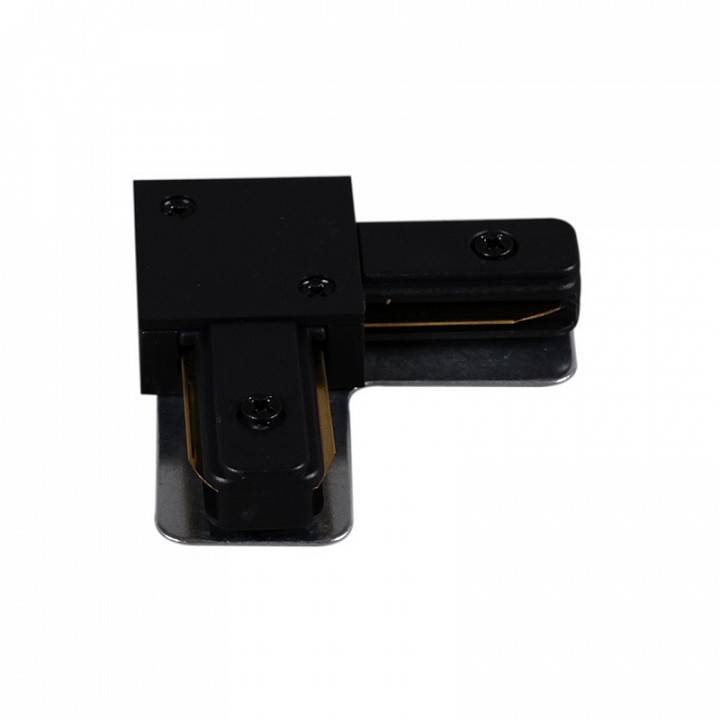 Соединитель угловой L-образный для треков накладных Reluce  RL 06038 corner connector BK
