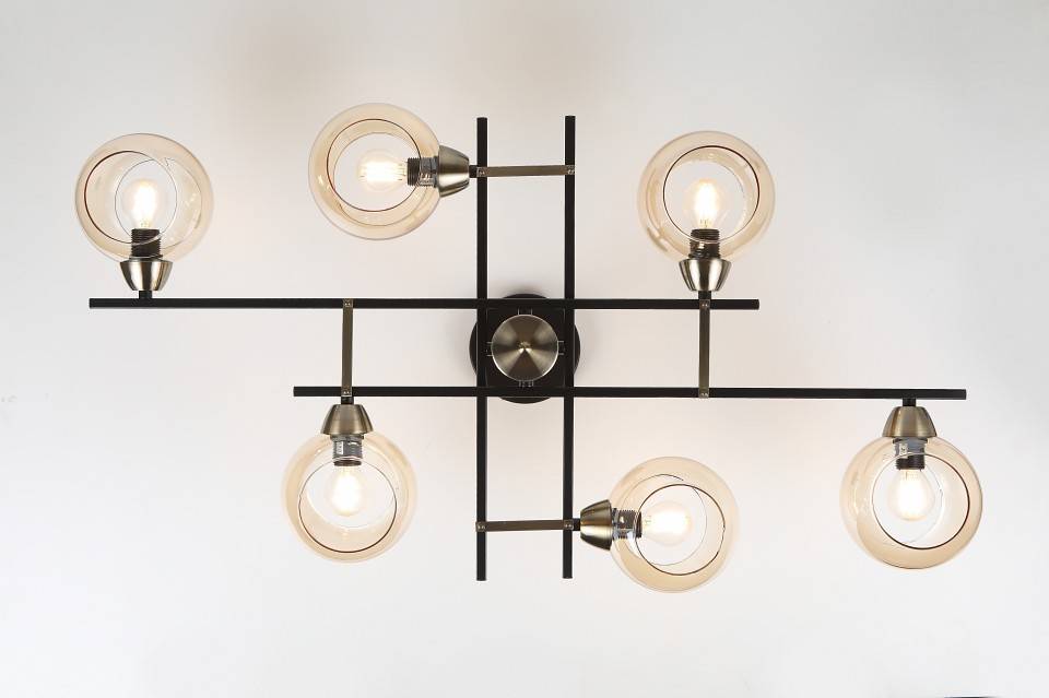 Люстра на штанге Rivoli Hannelore 8хE14 40 Вт Б0051274