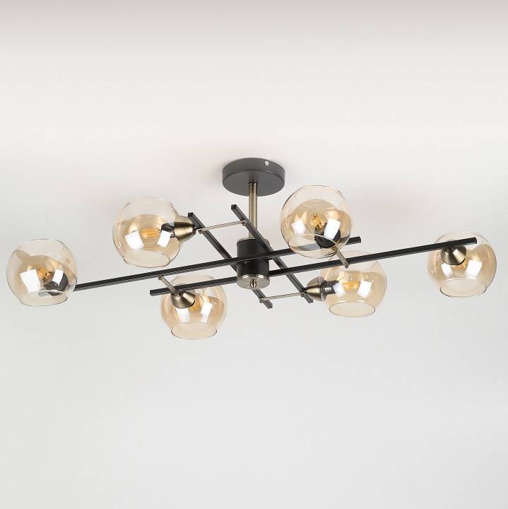 Люстра на штанге Rivoli Hannelore 8хE14 40 Вт Б0051274