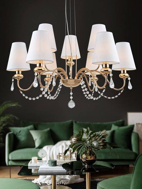 Подвесная люстра Rivoli Becky 9хE14 40 Вт Б0055466