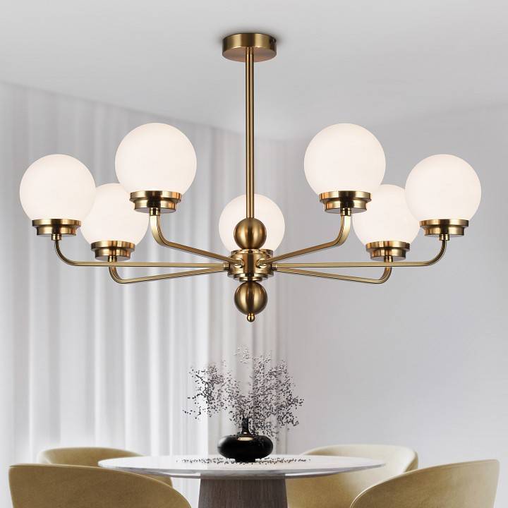 Люстра на штанге Rivoli Gayle 8xE27 40 Вт Б0055658