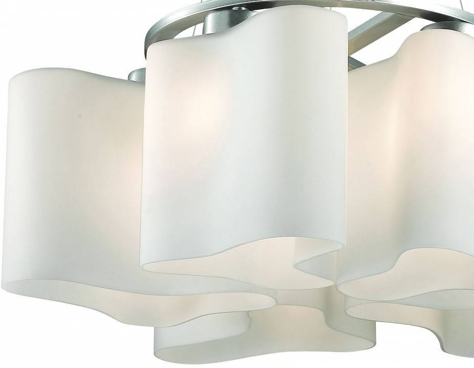 Подвесная люстра ST-Luce Onde 2 5 ламп золото/белый SL118.503.05