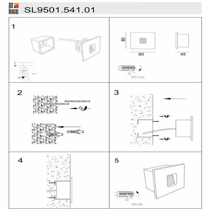 Встраиваемый светильник ST-Luce Visano SL9501.541.01