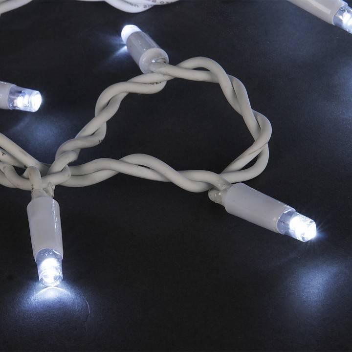 Бахрома световая Sneha A-057B 5x0.7 м белый с мерцанием A-057B WT FLASH