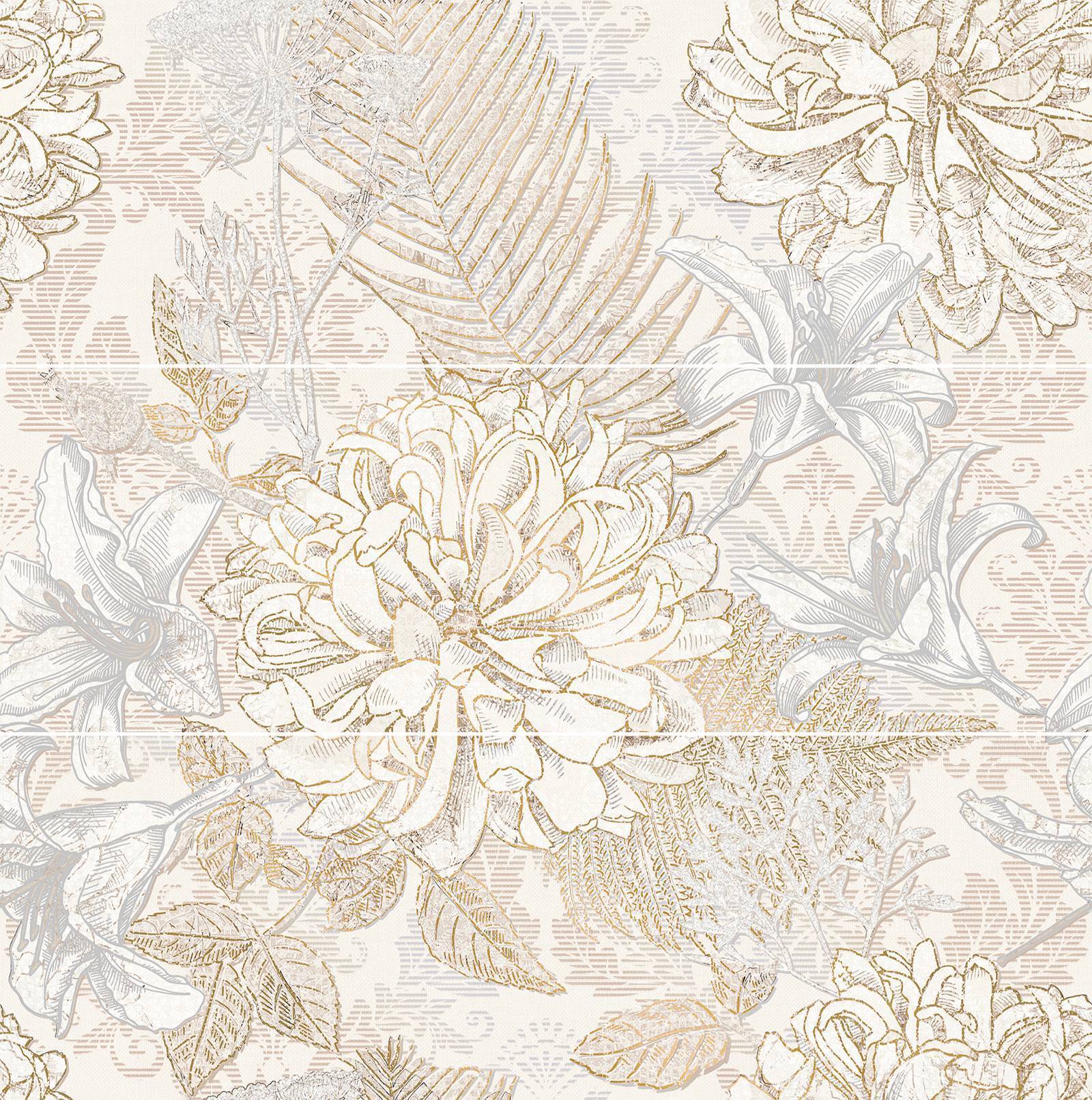 Панно Gracia Ceramica Bloom Aroma S/3 600x600 мм SW11ARM01