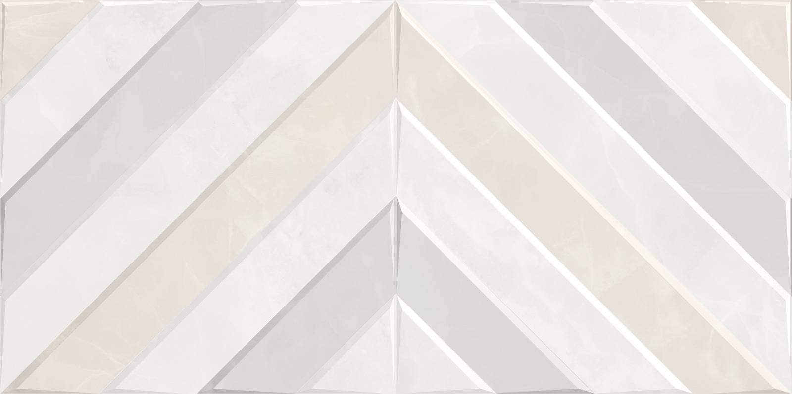 Плитка настенная рельефная Alma Ceramica Rivoli 249х500х8.5 мм TWU09RVL407