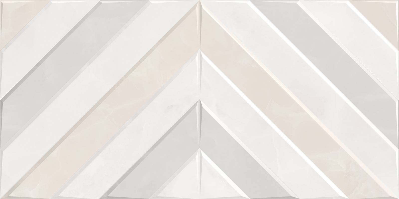 Плитка настенная рельефная Alma Ceramica Rivoli 249х500х8.5 мм TWU09RVL407