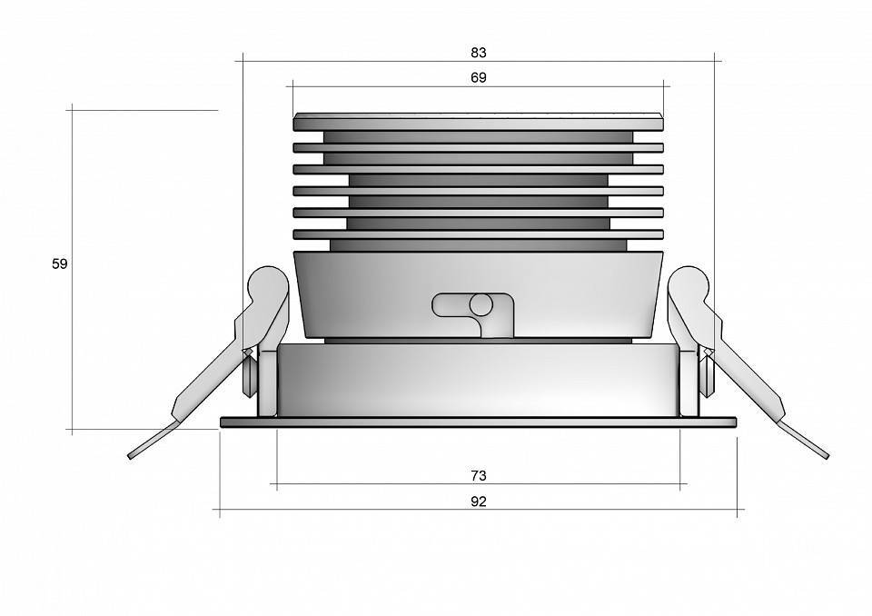 Встраиваемый светильник Donolux 6063 Point COB 0831405