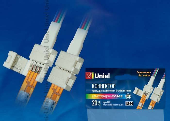 Соединитель лент линейный жесткий Uniel  06610