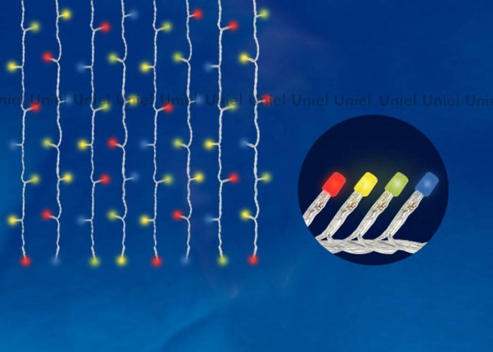 Гирлянда-занавес Uniel ULD-C1515-160/DTA WHITE IP20 UL-00005268