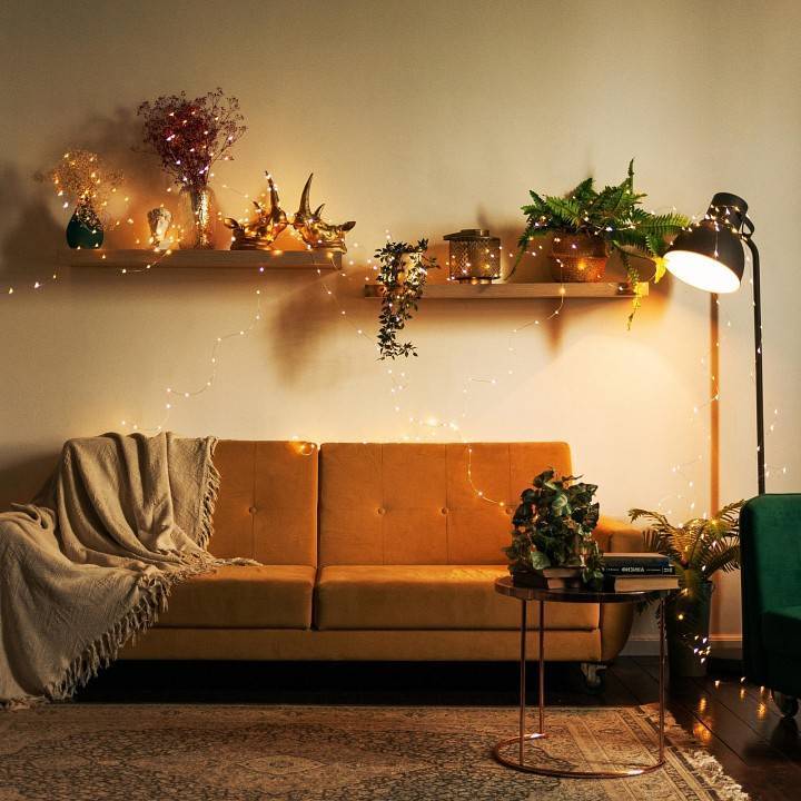 Гирлянда Нить Uniel ULD-S 10 м 100 LED IP20 теплый белый UL-00009942