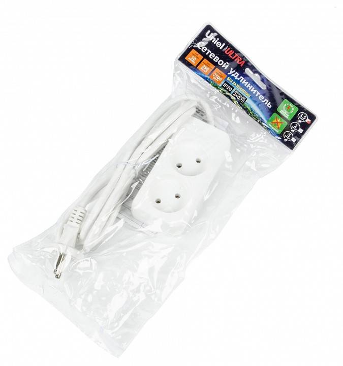 Удлинитель Uniel Ultra 3 розетки 3 м с заземлением и выключателем UL-00009975