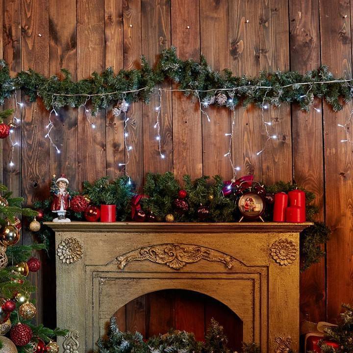 Бахрома световая Uniel ULD-B2005-048/DTA WARM WHITE/WHITE IP44 UL-00010873