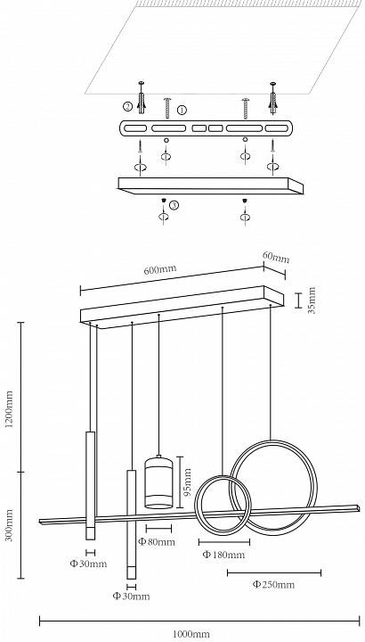 Подвесной светильник Velante Velante 431-106-06