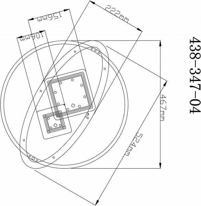 Светильник накладной Velante 438-347-04