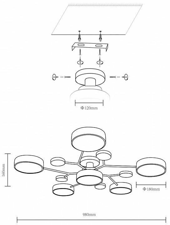 Потолочная люстра Velante Velante 446-207-06