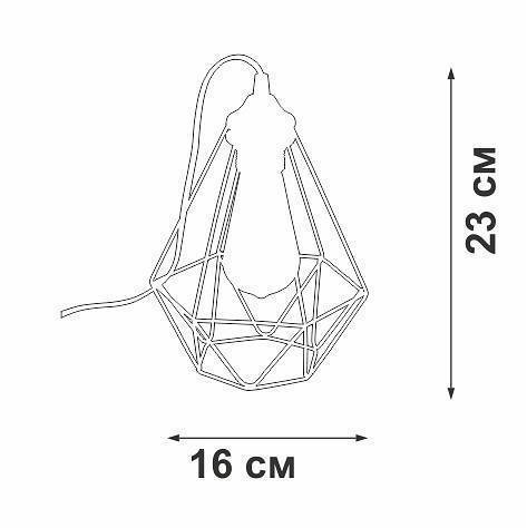 Настольная лампа декоративная Vitaluce V2803-1/1L