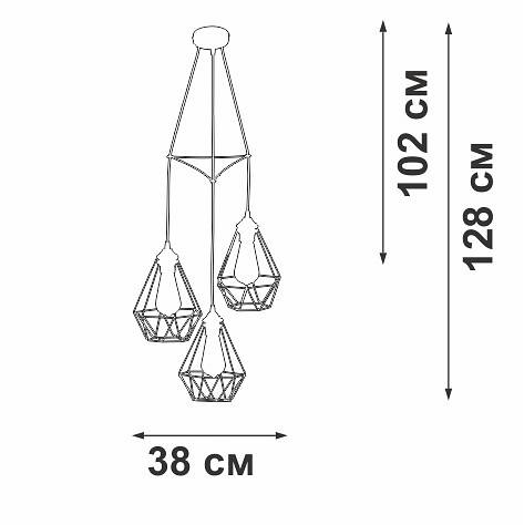 Подвесной светильник Vitaluce V28030 V28030-1/3S